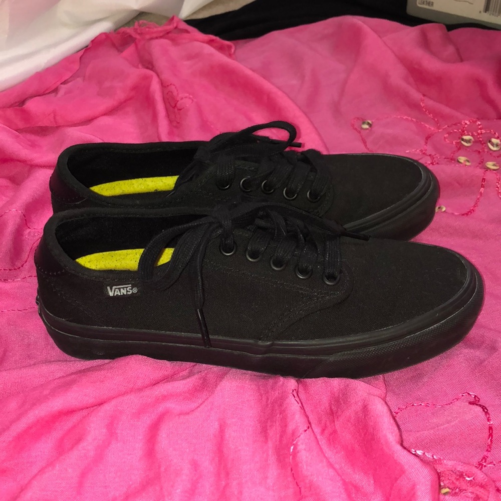 Vans Womens Size 6 Black Sneakers